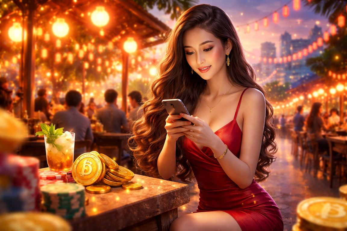 Khung cảnh chợ đêm Ninh Bình gợi lên không khí giải trí sôi động của cộng đồng chơi jackpot